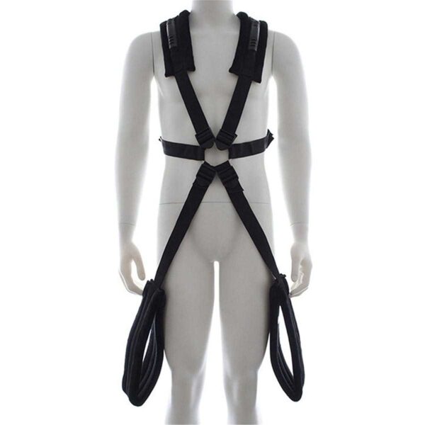 Bondage Fessel Body-Harness Schwarz-