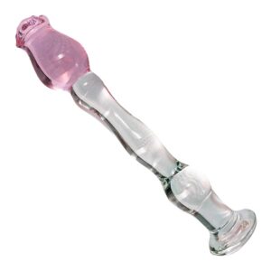 Sexy Rose Glasdildo 19 cm-