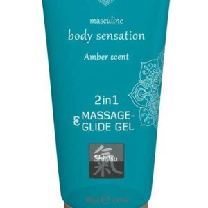 Massage & Glide Gel 2in1 Amber Scent 200 ml-4042342005011