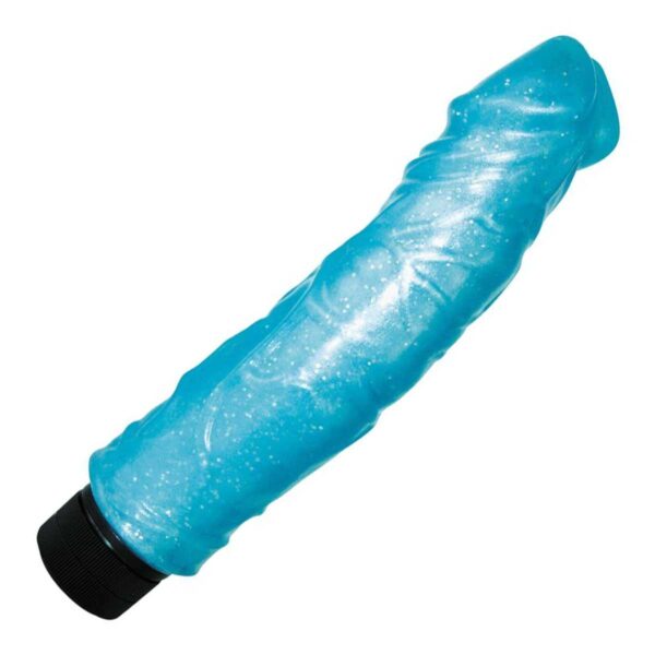 Glitzer Vibrator Neptun Blau-4024144558230