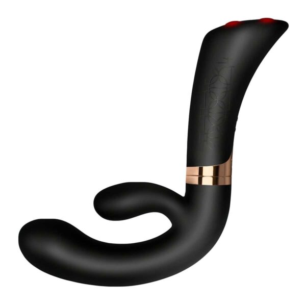 Vibrator Fuzion Enigma mit Klitoris-Reizarm Schwarz-811041013320