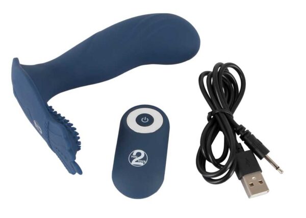 Vibrating Butt Plug With Nubs You2Toys Blau-4024144607167