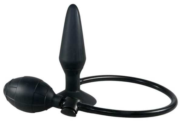 Aufblasbarer Analplug True Black Schwarz-4024144508471