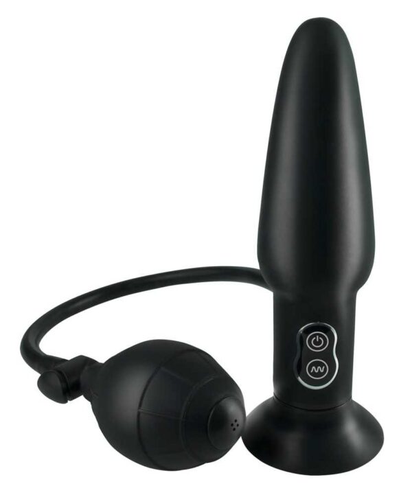 Aufblasbarer Analplug vibrating ass blaster Schwarz-603912332612