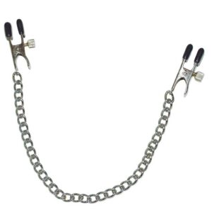 Metall-Brustkette mit Nippelklemmen durch Schraubzwingen verstellbar Fetish C...-4024144527779