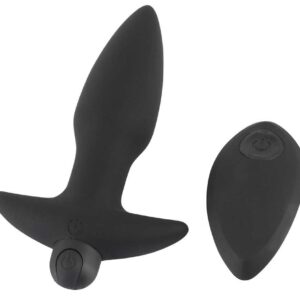 Vibroplug mit entnehmbarer Bullet Black Velvets Schwarz-4024144632190