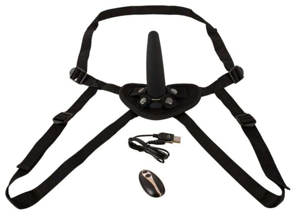 Strap On mit herausnehmbaren Vibrator und Fernbedienung You2Toys Schwarz-4024144553068