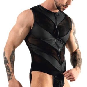 Kurzoverall aus Powernet und Mattlook Svenjoyment Schwarz-4024144112500