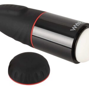 WYNE Masturbator 02 mit Stöhnfunktion, 10 Vibrations- und 3 Saugmodi Schwarz-4024144128228
