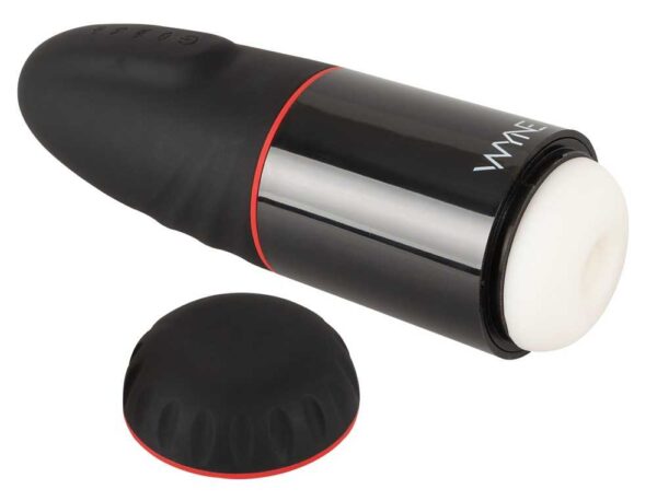 WYNE Masturbator 02 mit Stöhnfunktion, 10 Vibrations- und 3 Saugmodi Schwarz-4024144128228