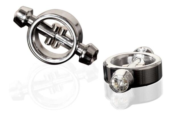Magnetic Nipple Clamps magnetische Nippelklemmen mit Schmucksteinen Metal Wör...-4024144554003