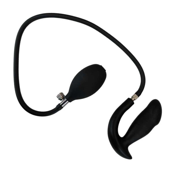 Analplug 'Ballon' Extrem aufpumpbar mit abnehmbaren Schlauch und Kern Schwarz...-