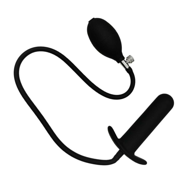 Pump Plug 'Gerd' mit geraden Schaft Schwarz 11,5 cm-