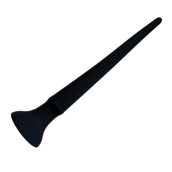 Extra langer Silikon Analdildo mit Skala und Saugnapf Schwarz 39 cm-