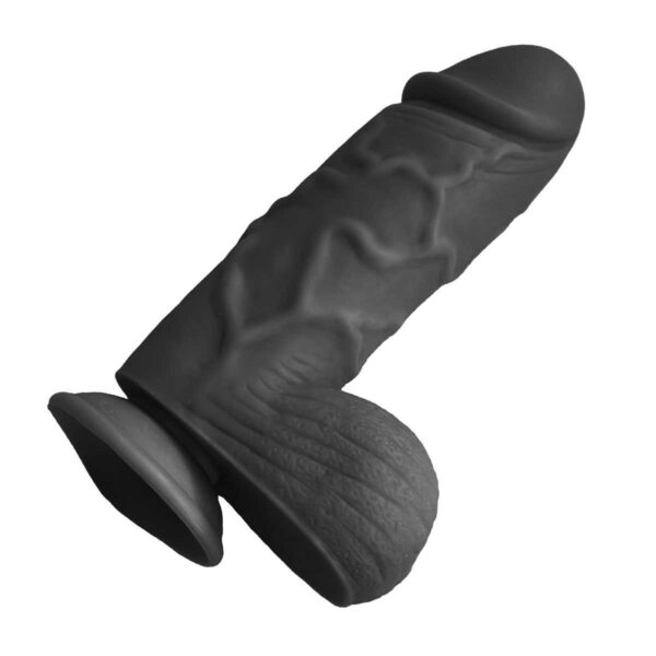 Dicker Dildo "Chucky" mit Saugnapf Schwarz 24 cm-