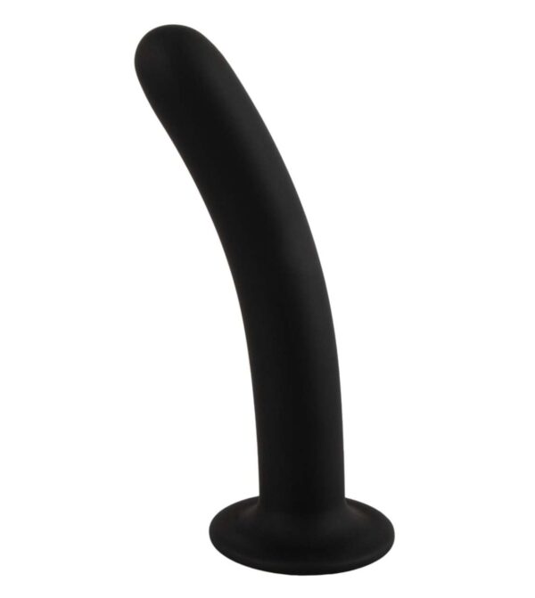Magic Shiver Flexibler Silikon Analdildo mit Saugfuß 12,6 cm schwarz-4024144181636