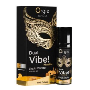 Stimulationsgel Dual Vibe! Liquid Vibrator Pinã Colada-5600742917311