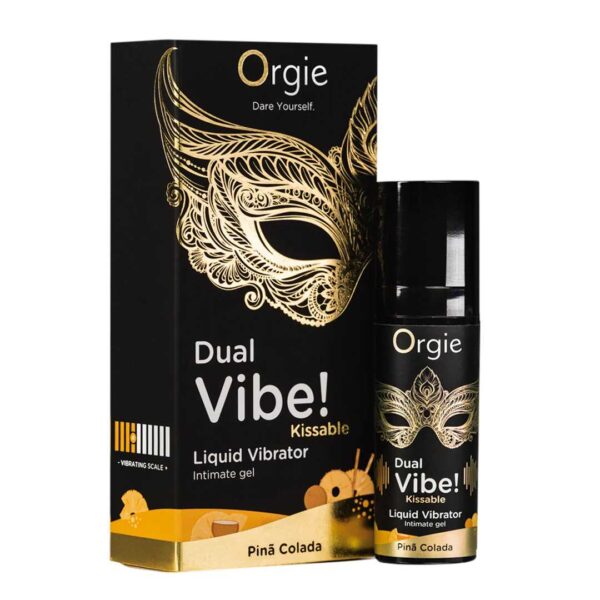 Stimulationsgel Dual Vibe! Liquid Vibrator Pinã Colada-5600742917311