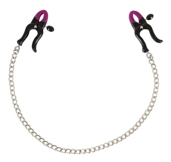 Silicone Nipple Clamps Nippelklemmen aus Silikon Schwarz-4024144532643