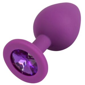 Analplug Juwel Lila 8 x 3,5 cm