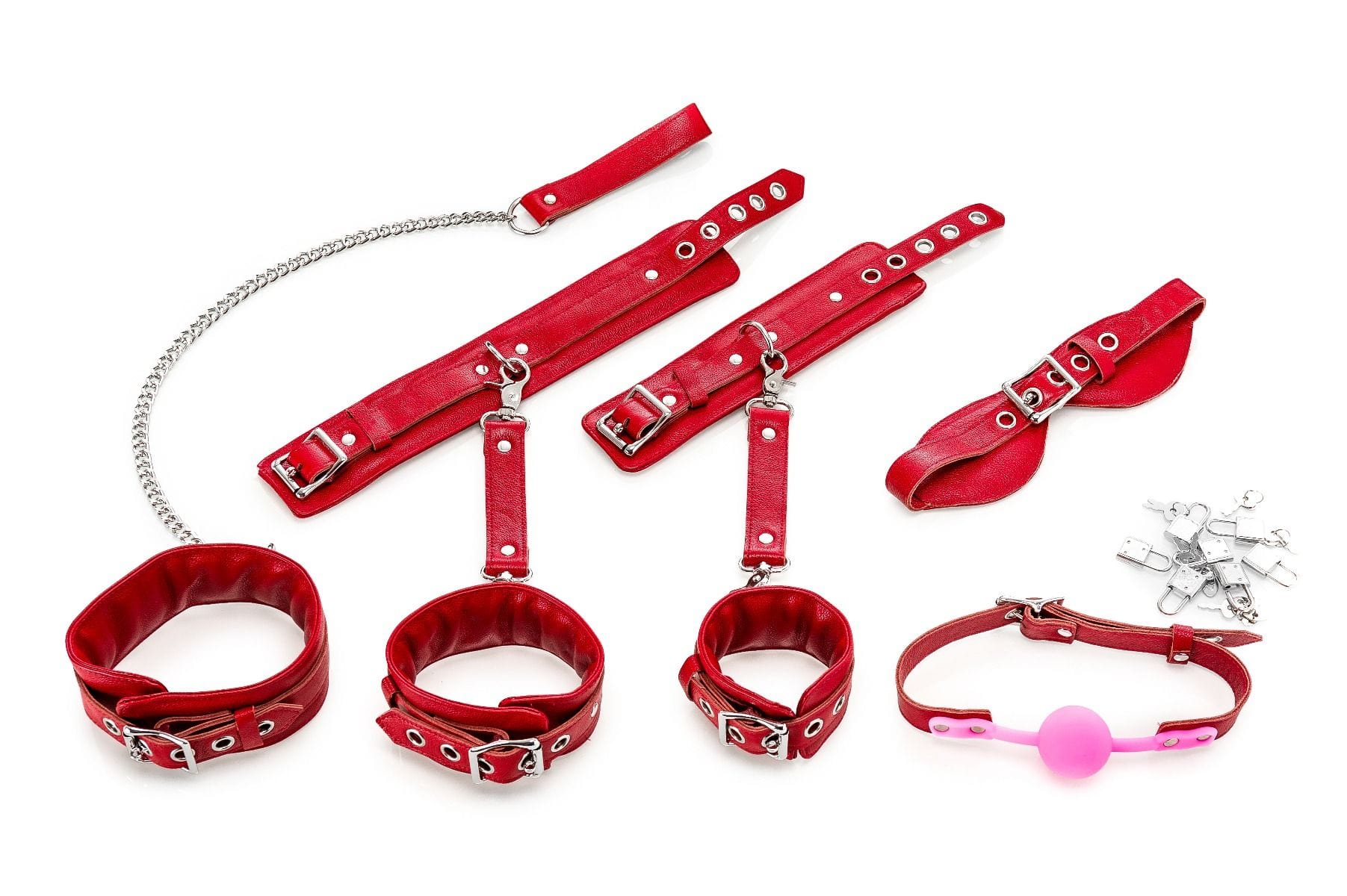 Bondage-Set 10-teilig Büffelleder 8 bondage set 10 teilig buffelleder rot 1152607210