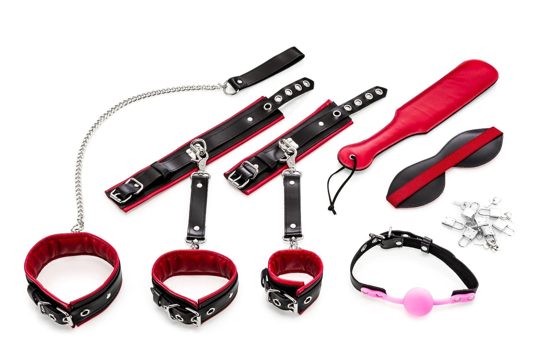 Bondage-Set 11-teilig rot-schwarz 9 bondage set 11 teilig rot schwarz 1152607206