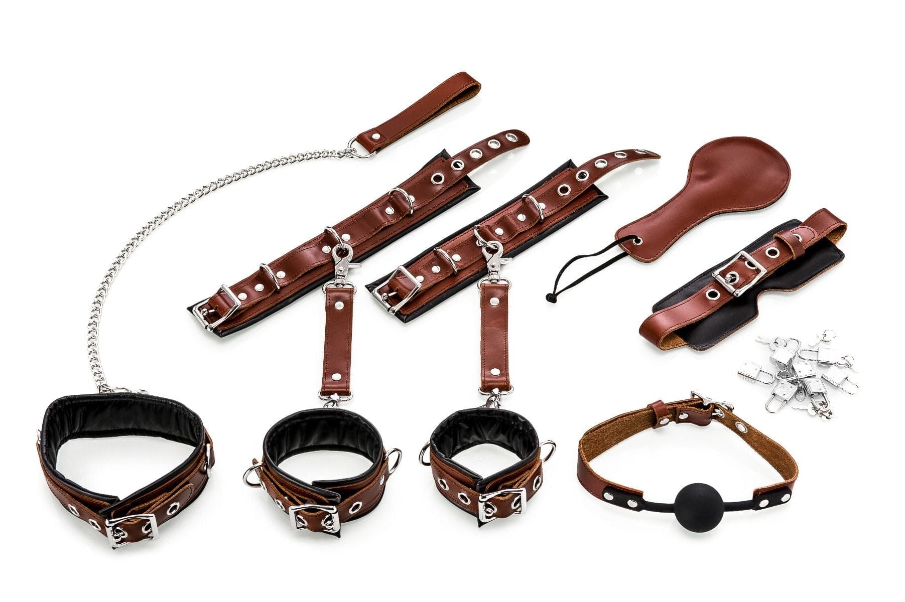 Bondage-Set 8-teilig braun-schwarz 10 bondage set 8 teilig braun schwarz 1152607204