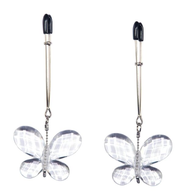 Nippelklemmen Butterfly Clamps Silber-4024144523948
