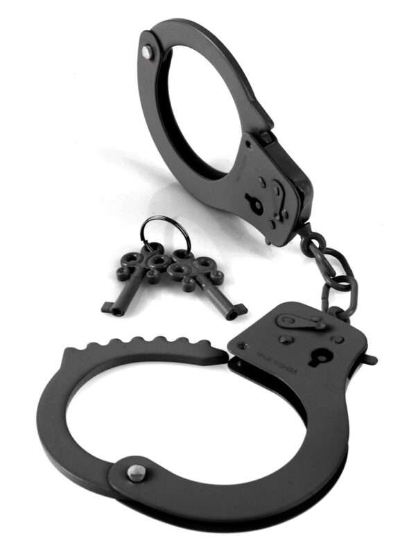 Designer Cuffs Handschellen Schwarz Fetish Fantasy Series Schwarz-4024144558681