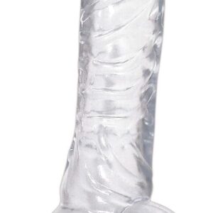 Dildo Saugfuß Klar 18 x 4,5 cm