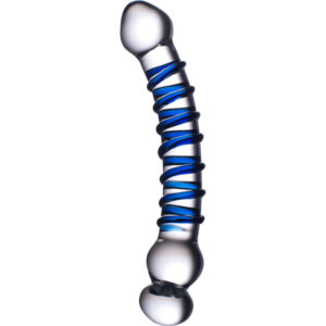 Glasdildo Blue Flower-4260404171478