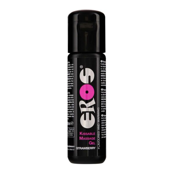 EROS Kissable Massage Gel - STRAWBERRY 100 ml-4035223421017