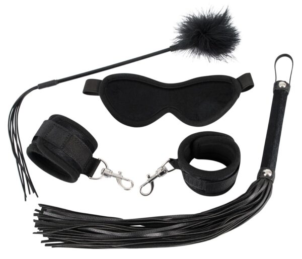 Fetish Kit Samt 4-teiliges Bondage-Set Bad Kitty Schwarz-4024144189472