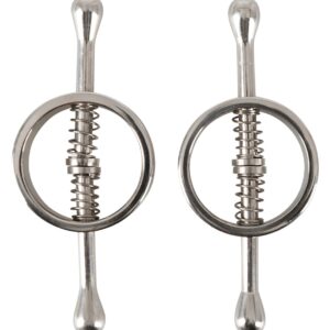 Gefederte Nippelklemmen Silber-4024144546978