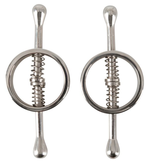 Gefederte Nippelklemmen Silber-4024144546978