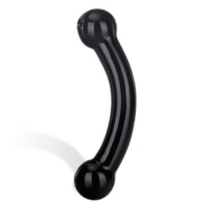 Glasdildo Cee schwarz 13,5 x 3,5 cm