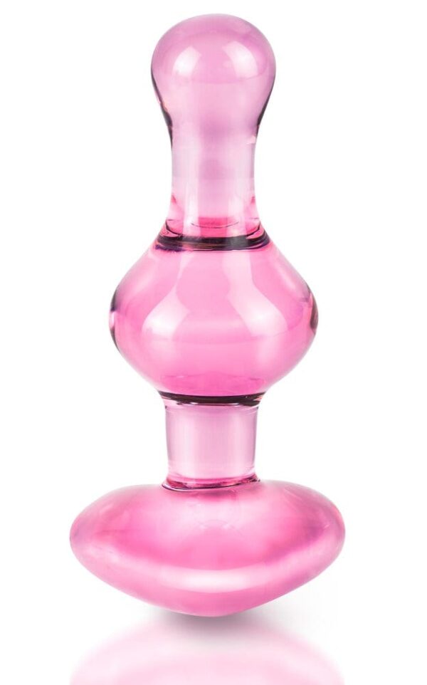 Glasplug Icicles Pink 9,5 x 3,4 cm