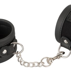 Handfesseln mit Klettverschluss Schwarz Vegan Fetish-4024144000128