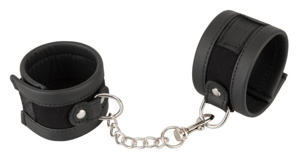 Handfesseln mit Klettverschluss Schwarz Vegan Fetish-4024144000128