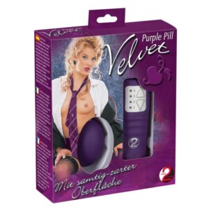 Vibrationsei Velvet Purple Pill Bullet