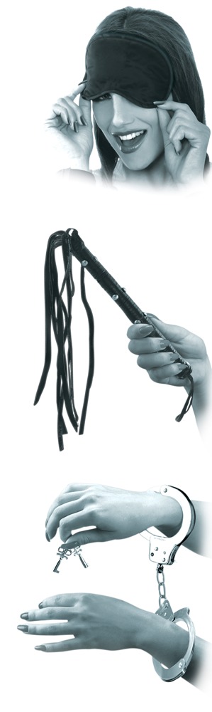 Lover's Fantasy Kit 3-teiliges BDSM Set Fetish Fantasy Series Schwarz-4024144121229