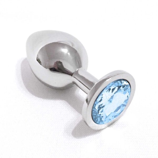 Metall Analplug mit Kristall 9 CM-
