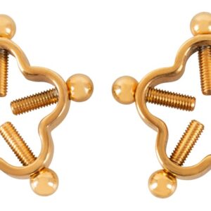 Nipple Jewellery Nippelklemen im Blüten-Design Gold-4024144130511