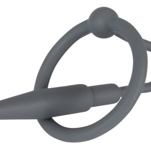 Silikon Penisplug mit Eichelring Ø 30mm Schwarz-4024144538140