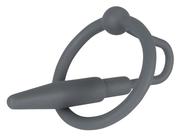 Silikon Penisplug mit Eichelring Ø 30mm Schwarz-4024144538140