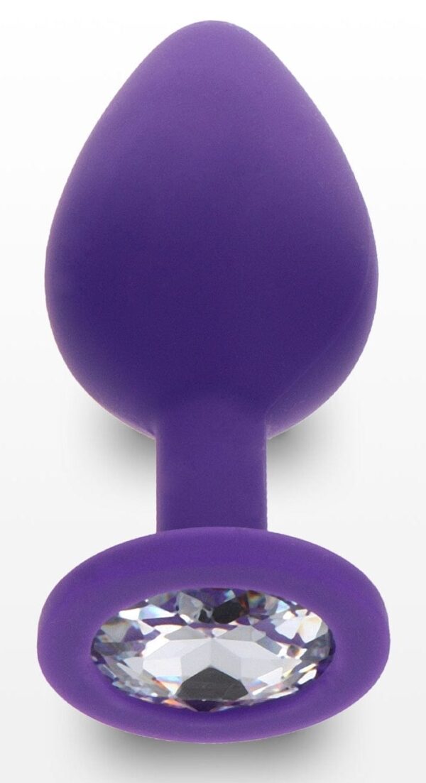 Analplug Juwel Violett 7 x 3,5 cm