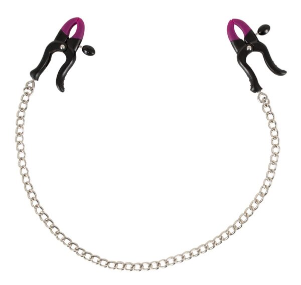 Silicone Nipple Clamps Nippelklemmen aus Silikon Schwarz-4024144532643