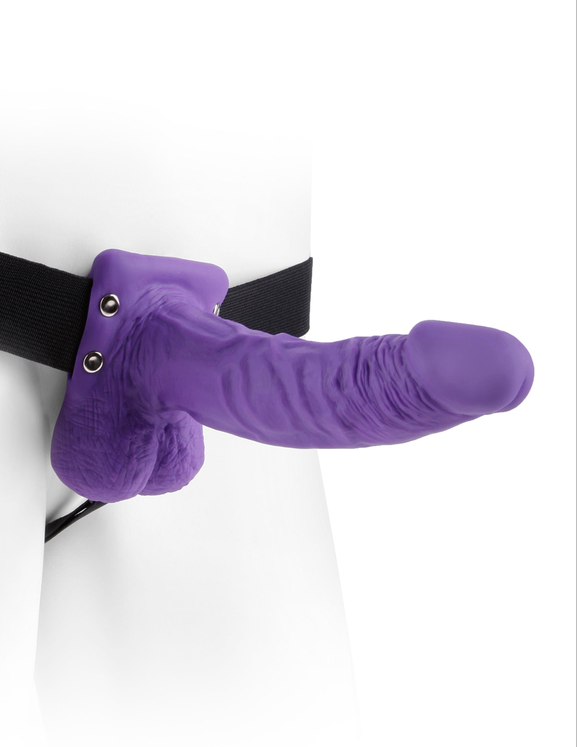 strap on hohl mit hoden 19 x 4 cm lila 1140757719