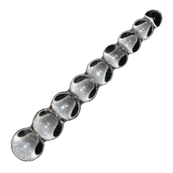 Deluxe Glas-Dildo Clear Bubbles-