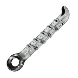Deluxe Glasdildo Clear Ring-